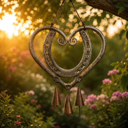 The Horseshoe Heart Wind Chime ❤🐎 (Handmade by )