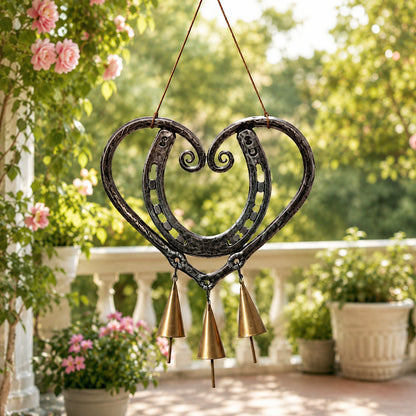 The Horseshoe Heart Wind Chime ❤🐎 (Handmade by )