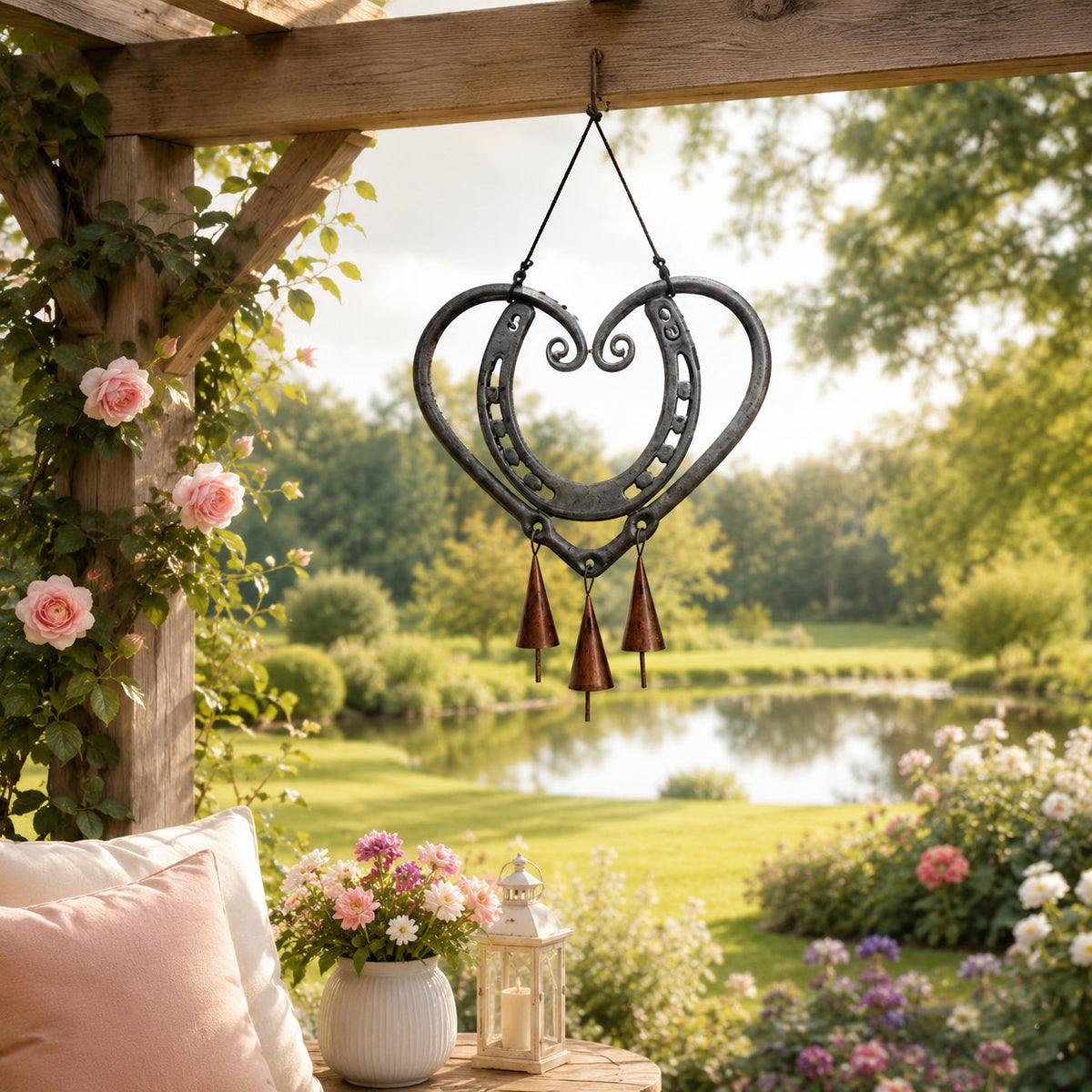 The Horseshoe Heart Wind Chime ❤🐎 (Handmade by )