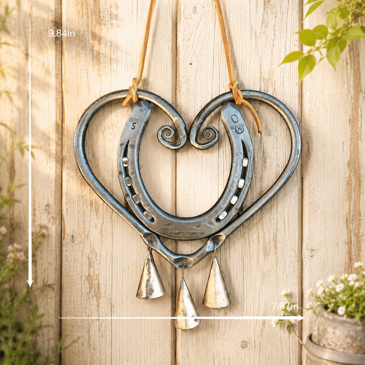 The Horseshoe Heart Wind Chime ❤🐎 (Handmade by )