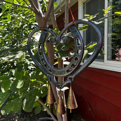 The Horseshoe Heart Wind Chime ❤🐎 (Handmade by )