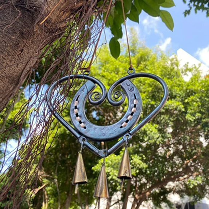 The Horseshoe Heart Wind Chime ❤🐎 (Handmade by )