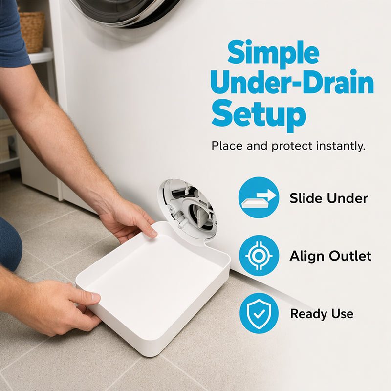 🌟LAST DAY SALE: ONLY 9.99!!🎁✨Universal Front-Load Washing Machine Drain Pan